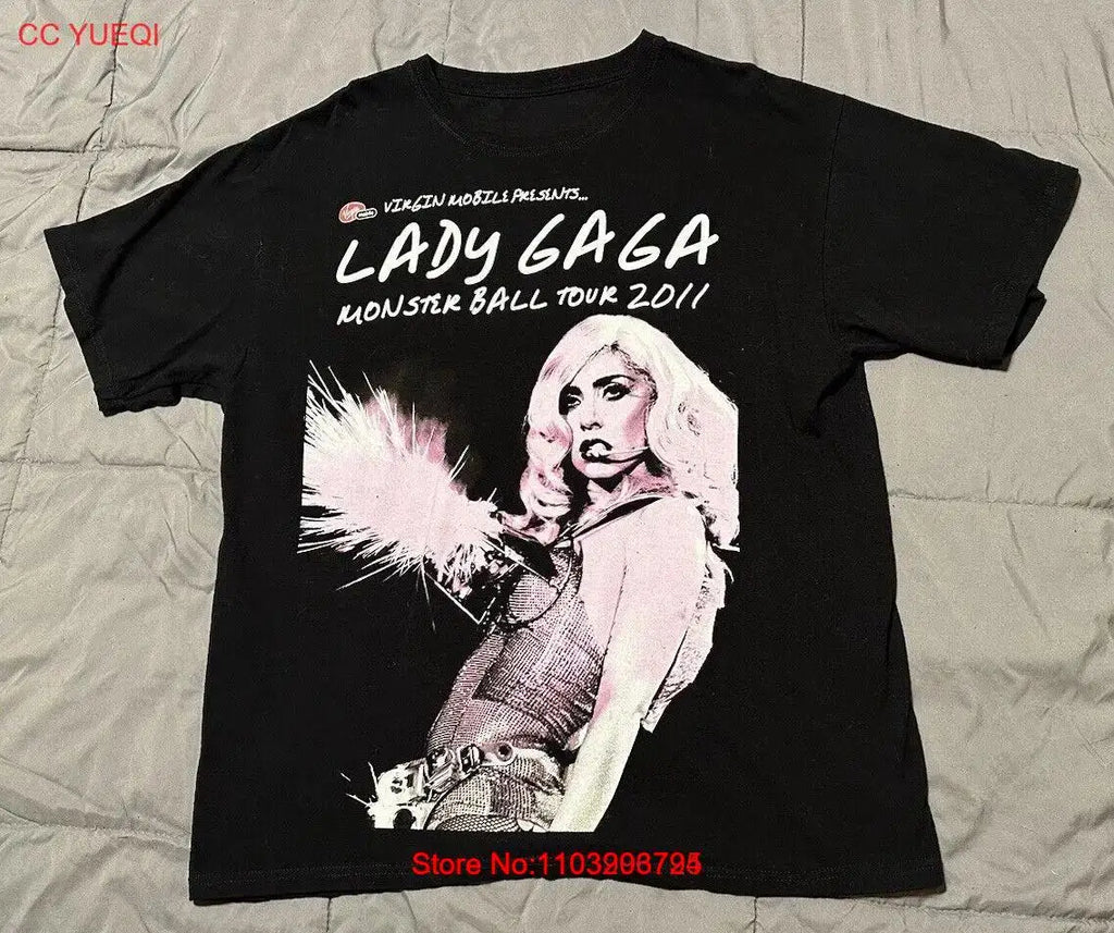 Lady Gaga The Monster Ball Tour Virgin Mobile Sparks Tee T-Shirt Large 2011
