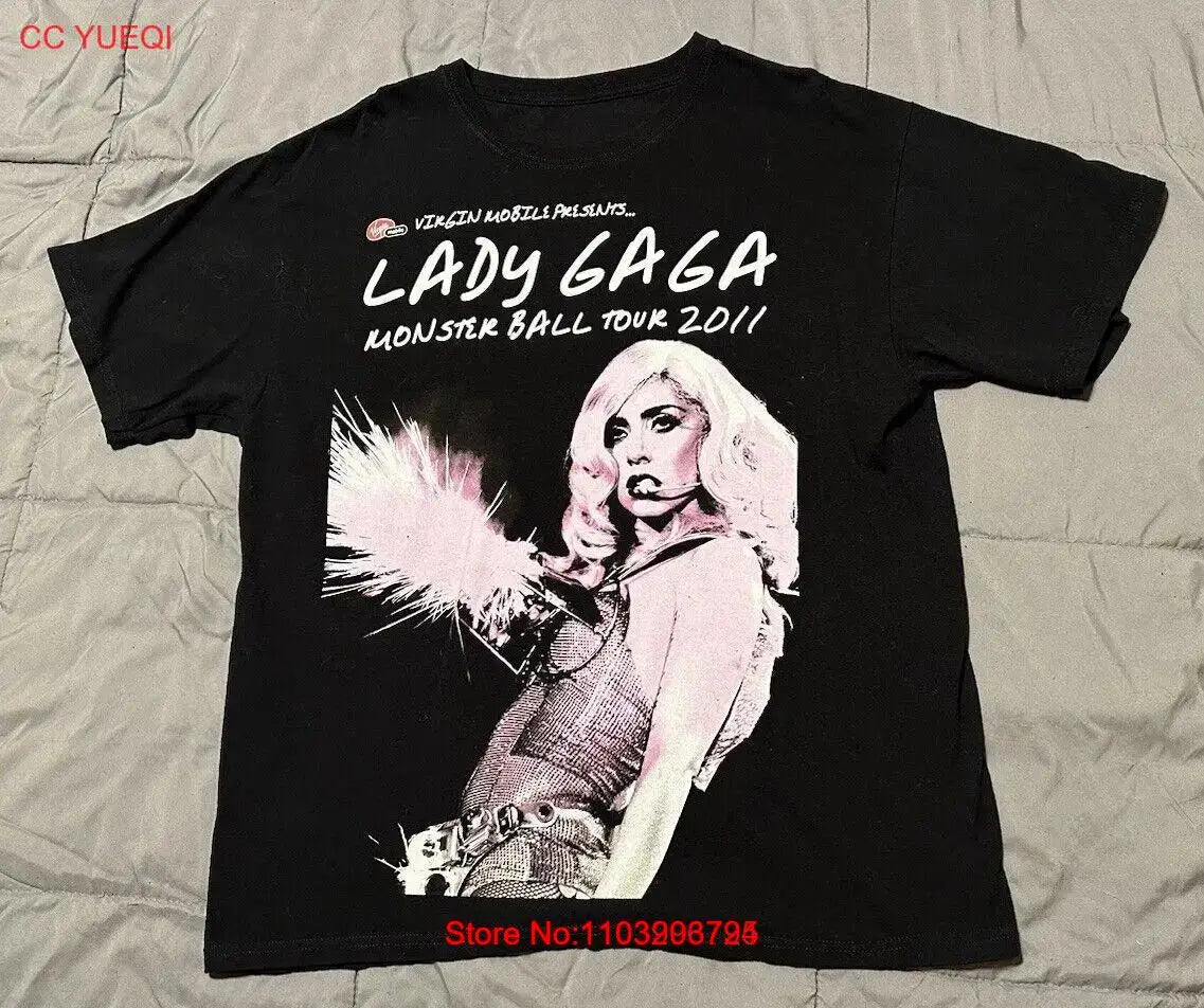 Lady Gaga The Monster Ball Tour Virgin Mobile Sparks Tee T-Shirt Large 2011