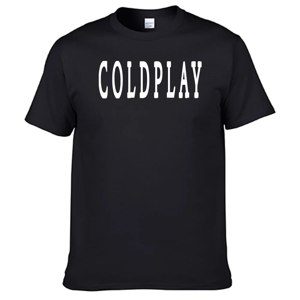 Cold Play T Shirt 100% Cotton Men Shirt Tops