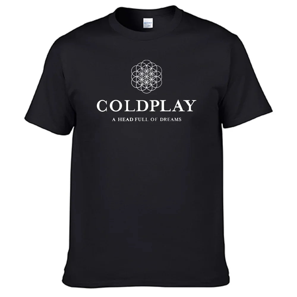 Cold Play T Shirt 100% Cotton Men Shirt Tops