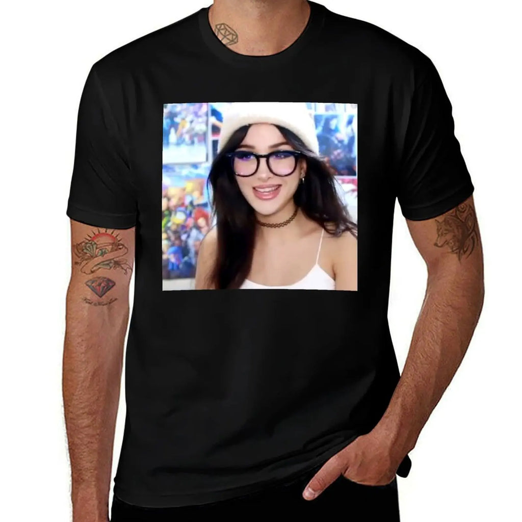 Sssniperwolf fan T-Shirt mens graphic t shirts cotton t shirt pack T-Shirt