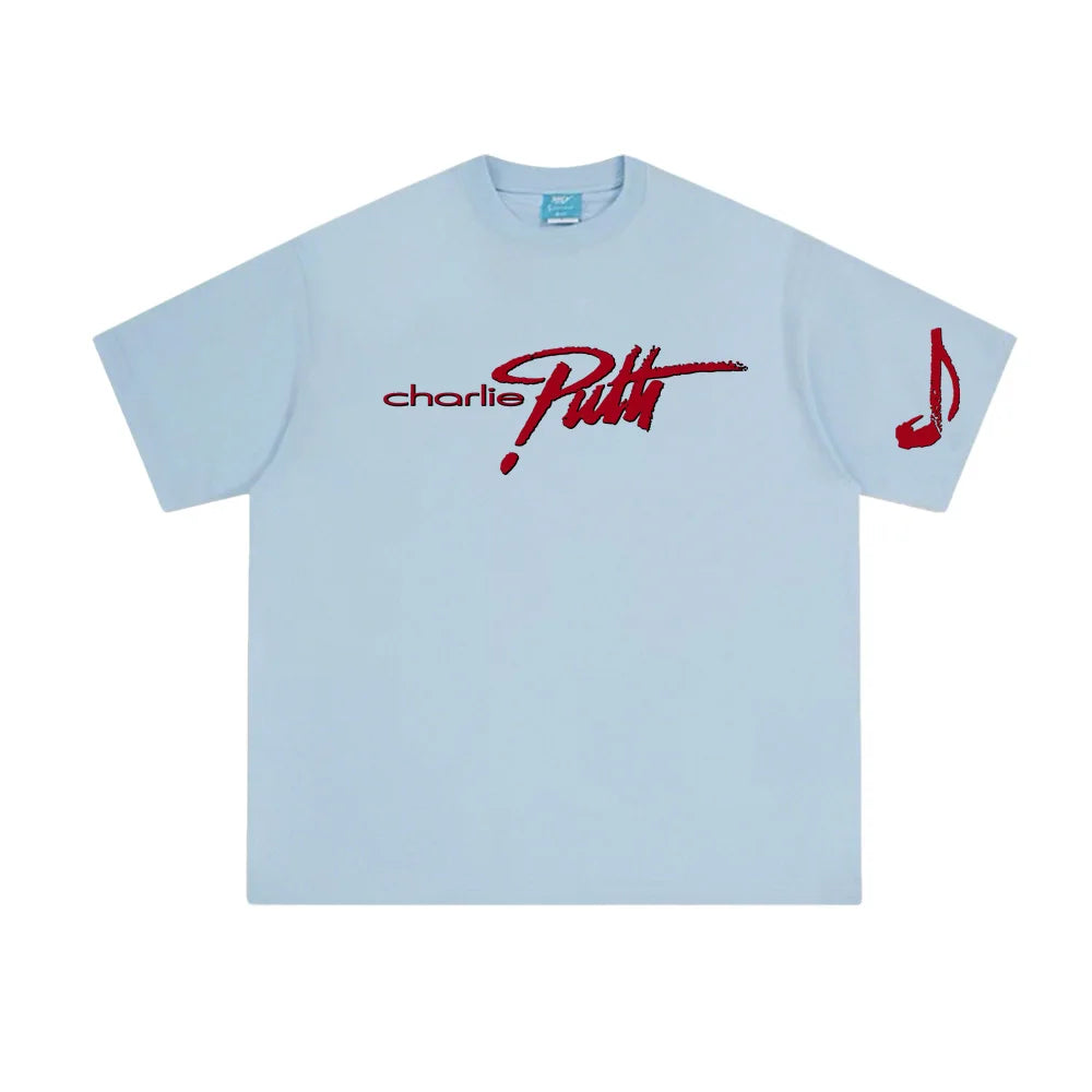 Charlie Puth 2025 New Logo Print 100%Cotton High Quality Tee-shirt Summer Vintage Round Neck Camisetas Female/Male Short Sleeve